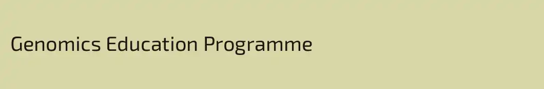 Genomics Education Programme